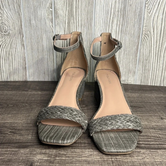 Maurice’s Roxy Braided Strap Heel Sandal Size 8 - Picture 2 of 5